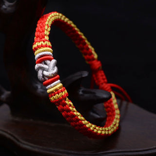 Buddha Gift Colorful Rope True Love Knot Luck Handmade Bracelet
