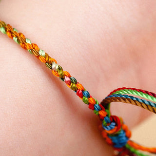 Buddha Gift "May all your wishes come true" Lucky Multicolored Bracelet