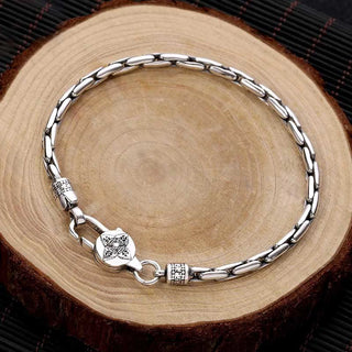 Buddha Gift Tibetan Double Dorje Om Mani Padme Hum Buddha Swastika Vajra Strength Bracelet