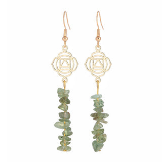 Healing Crystals Zen Cairn Confidence Earrings (Extra 30% Off | USE CODE: FS30)