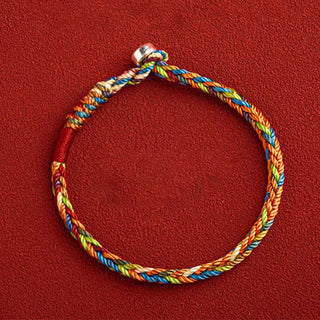 Buddha Gift "May you be healthy and happy" Lucky Multicolored Bracelet