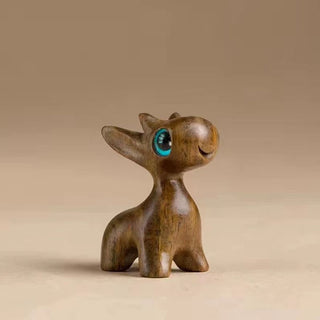 Buddha Gift Small Leaf Red Sandalwood Ebony Wood Sandalwood Green Sandalwood Lucky Mini Deer Protection Decoration