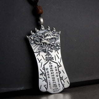 Buddha Gift FengShui Bagua PiXiu Cinnabar Balance Necklace Pendant