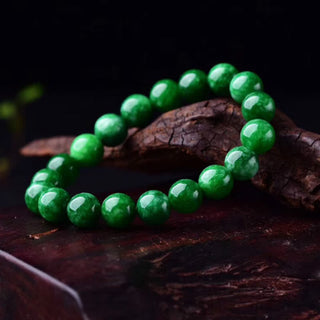 Buddha Gift Cyan Jade Bead Calm Harmony Bracelet