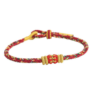 Buddha Gift Handmade Colorful Rope King Kong Knot Braided Luck Bracelet