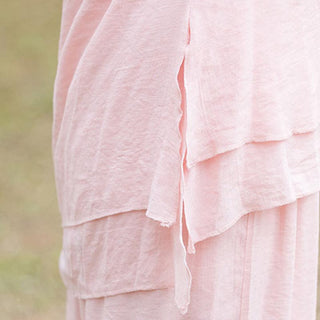 Buddha Gift 2Pcs Plain Design Top Pants Meditation Yoga Zen Tai Chi Cotton Linen Clothing Women's Set