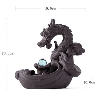 Buddha Gift Tibetan Dragon Protection Incense Burner Decoration