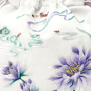 Buddha Gift Suzhou Embroidery Rabbit Lotus Epiphyllum Peony Magnolia Silk Tote Crossbody Bag Shoulder Bag Handbag