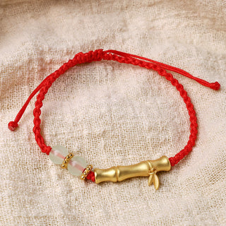 Buddha Gift Bamboo Design Luck Strength Braided Bracelet