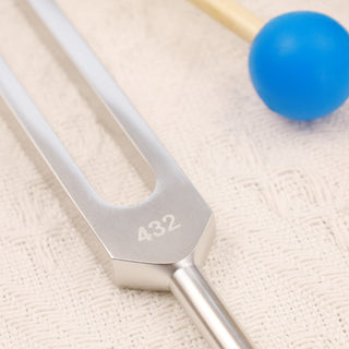 Buddha Gift Tuning Fork 432HZ Aluminum Alloy with Hammer for Mind and Spirit Healing
