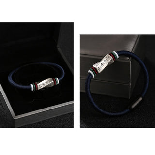 Buddha Gift 999 Sterling Silver Profits Pouring In From All Sides Handmade Blessing String Buckle Bracelet