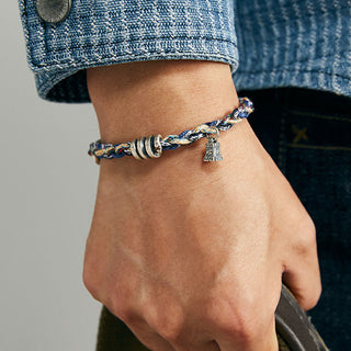 Buddha Gift 925 Sterling Silver Coins Scales Charm Handmade Blessing Bracelet