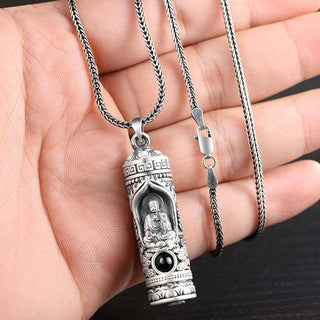 Buddha Gift Chinese Zodiac Natal Buddha Projection Prosperity Necklace Pendant