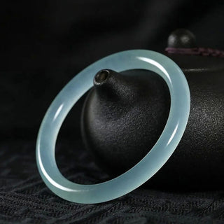 Buddha Gift Natural Jade Healing Blessing Bangle Bracelet