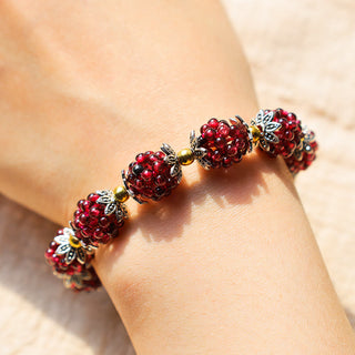 Buddha Gift Natural Garnet Healing Bracelet