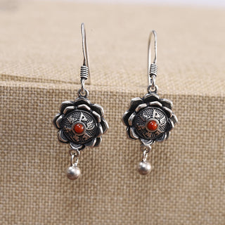 Buddha Gift 925 Sterling Silver Om Mani Padme Hum Lotus Peace Necklace Pendant Earrings