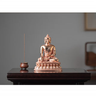Buddha Gift Gautama Shakyamuni Buddha Figurine Serenity Copper Statue Home Decoration