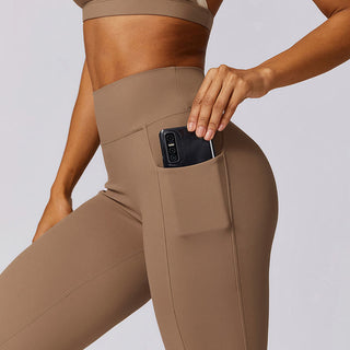 Buddha Gift Solid Color Halter Neck Bra Long Sleeve Crop Tank Top Pants Sports Fitness Gym Yoga Outfits