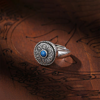 Buddha Gift Tibetan Om Mani Padme Hum Peace Rotatable Ring