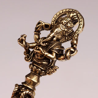 Buddha Gift Tibetan Ganesh Ganpati Elephant God of Wealth Dorje Vajra Spiritual Power Necklace Pendant