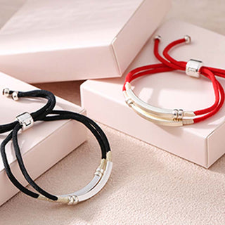 Buddha Gift 925 Sterling Silver Red String Layered Braid Bracelet