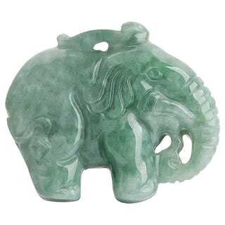 Buddha Gift Elephant Jade Luck Strength Necklace String Pendant