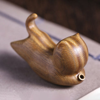 Buddha Gift Green Sandalwood Cute Cat Pattern Soothing Stick Incense Burner Decoration