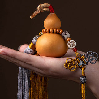 Buddha Gift Feng Shui Coins Gourd Chinese Knot Lucky Coins Five Emperor Money Wealth Tassels Decoration