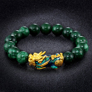 Buddha Gift FengShui PiXiu Jade Protection Bracelet