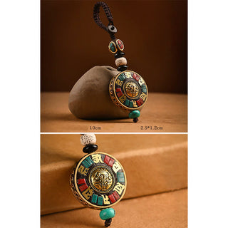 Buddha Gift Tibetan Om Mani Padme Hum Bodhi Seed Peace Key Chain