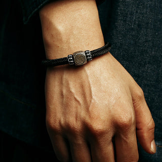 Buddha Gift 925 Sterling Silver Perfect Knot King Kong Knot Faith Strength Bracelet