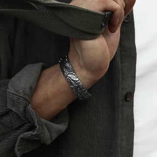 Buddha Gift 999 Sterling Silver 990 Gold Koi Fish Luck Wealth Success Bracelet Bangle