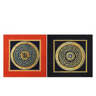 Buddha Gift Tibetan Handmade Thangka Painting Spiritual Blessing Blind Box Random Color Pattern