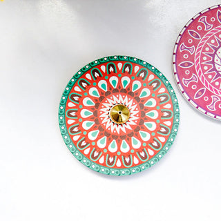 Buddha Gift Colorful Pattern Ceramic Blessing Stick Incense Burner