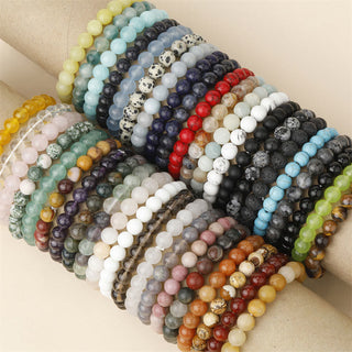 Buddha Gift Natural Stone Quartz Healing Beads Bracelet