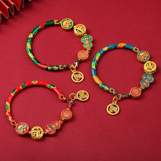 Buddha Gift Tibetan Gourd Fortune Happiness Lion Wealth Luck Bracelet