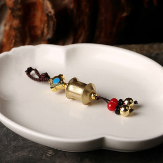 Buddha Gift Feng Shui Yin Yang Bagua Wenchang Pen Pagoda Prayer Wheel Keychain