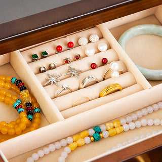 Buddha Gift Retro Solid Wood Jewelry Box Jewelry Storage Box With Drawer