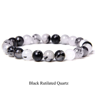 Buddha Gift Natural Stone Quartz Healing Beads Bracelet
