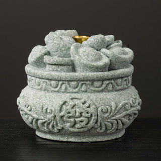 Buddha Gift Chinese Character Fu Ingots Healing Incense Burner Desk Decoration