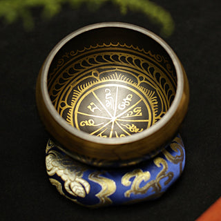 Buddha Gift Tibetan Meditation Sound Bowl Handcrafted for Healing and Mindfulness Support Protection Singing Bowl Set