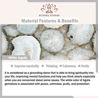 Buddha Gift Tibetan Various Agate Stone Copper Protection Triple Wrap Bracelet