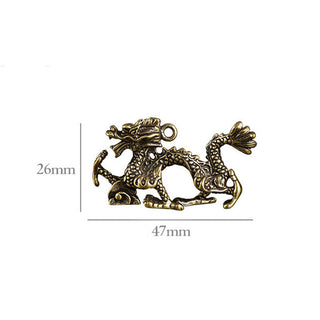 Buddha Gift Year Of The Dragon Mini Brass Dragon Luck Protection Home Decoration