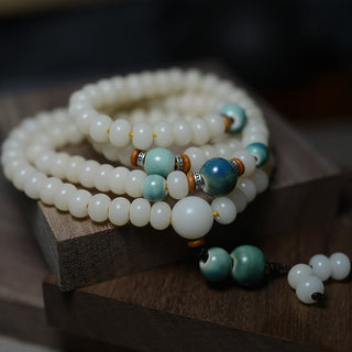 Buddha Gift 108 Mala Beads Bodhi Seed Keep Away Evil Spirits Calm Bracelet