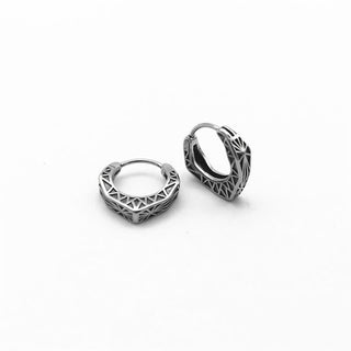 Buddha Gift Viking Hoop Titanium Steel Balance Earrings
