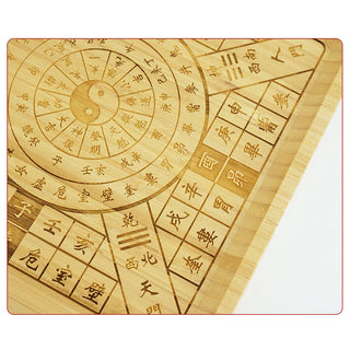 Buddha Gift Feng Shui Bamboo Bagua Map Harmony Energy Map