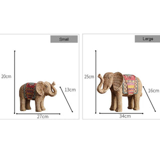Buddha Gift Elephant Resin Wisdom Wealth Home Decoration