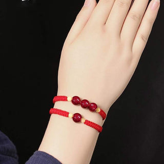 Buddha Gift Cinnabar Blessing Red String Bracelet For Kids
