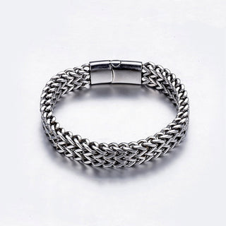Buddha Gift Fish Scale Magnetic Buckle Titanium Steel Balance Bracelet Bangle