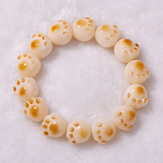 Buddha Gift Cute Cat Paw Claw Bodhi Seed Peace Bracelet